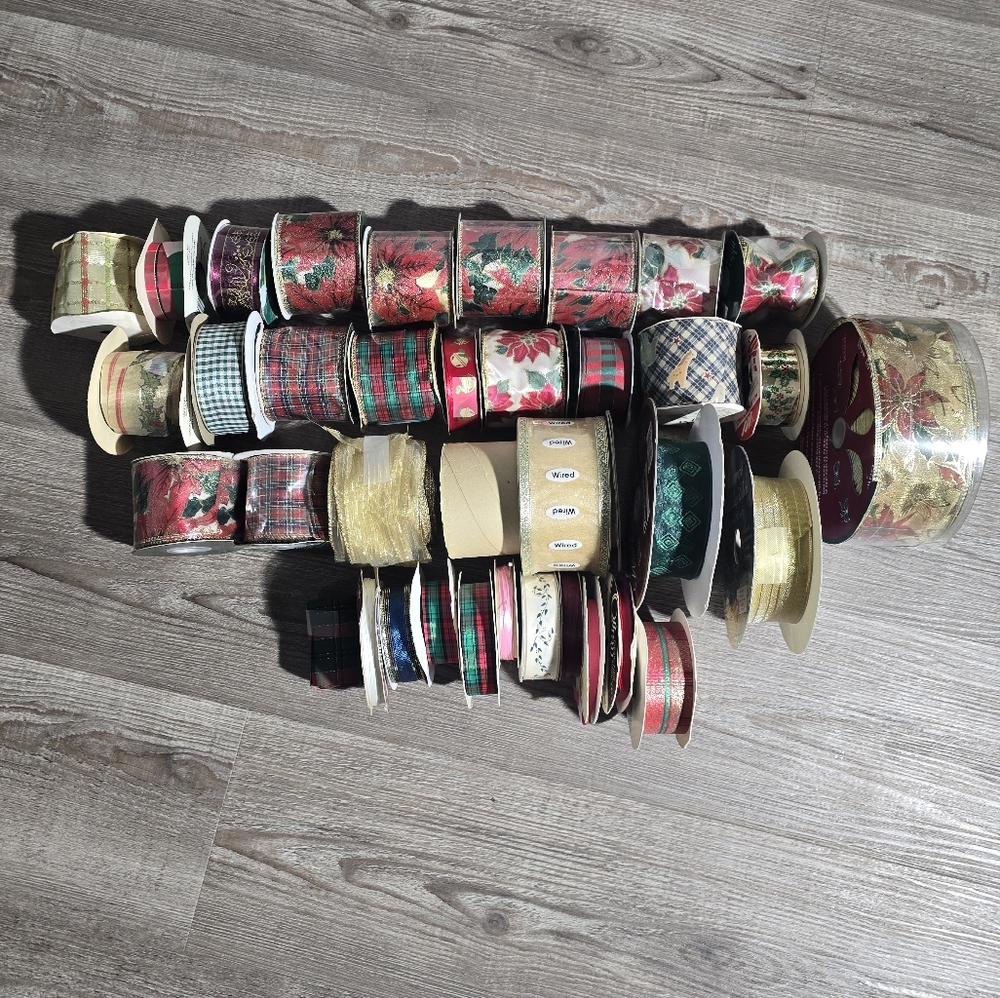 Crafting ribbon and sewing ribbon 1/2 Unopened 34 total